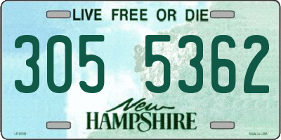 NH license plate 3055362