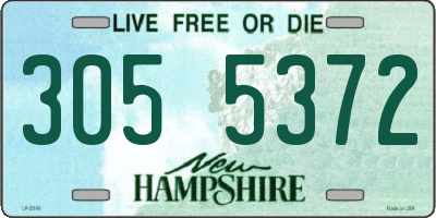 NH license plate 3055372