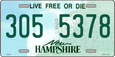 NH license plate 3055378