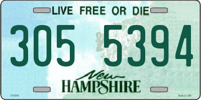 NH license plate 3055394
