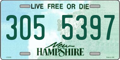 NH license plate 3055397