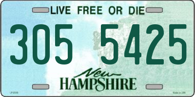 NH license plate 3055425