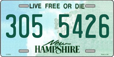 NH license plate 3055426