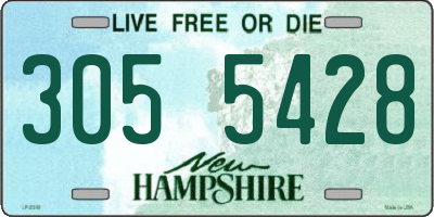 NH license plate 3055428