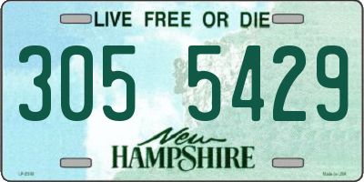 NH license plate 3055429