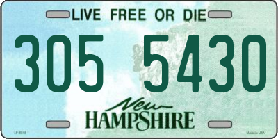 NH license plate 3055430