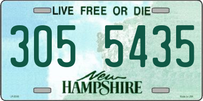 NH license plate 3055435