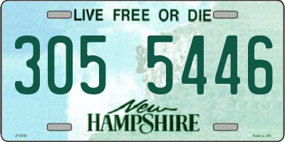 NH license plate 3055446