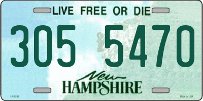 NH license plate 3055470