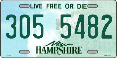 NH license plate 3055482