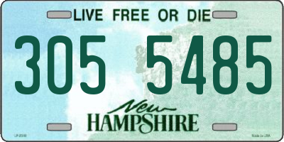 NH license plate 3055485