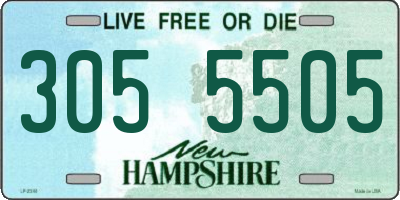 NH license plate 3055505