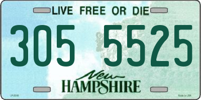 NH license plate 3055525
