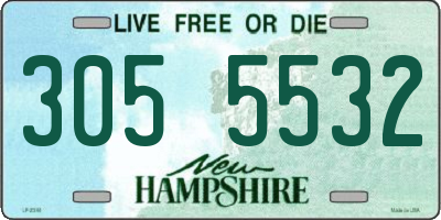 NH license plate 3055532