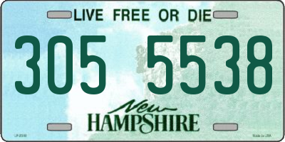 NH license plate 3055538