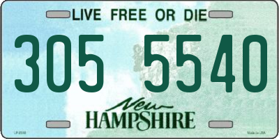 NH license plate 3055540