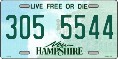 NH license plate 3055544