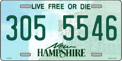 NH license plate 3055546
