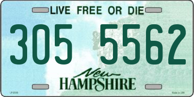 NH license plate 3055562