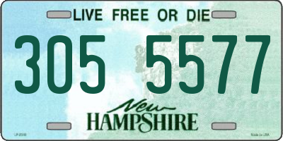 NH license plate 3055577