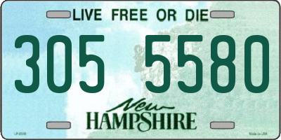 NH license plate 3055580