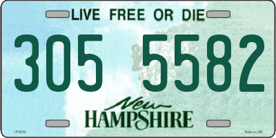 NH license plate 3055582
