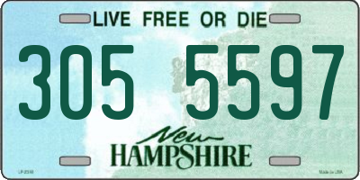 NH license plate 3055597