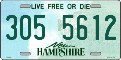 NH license plate 3055612