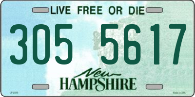 NH license plate 3055617
