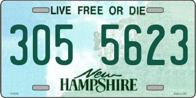 NH license plate 3055623