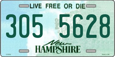 NH license plate 3055628
