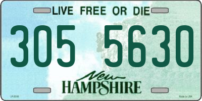 NH license plate 3055630