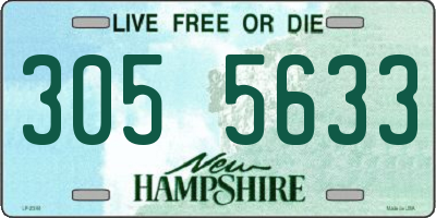 NH license plate 3055633