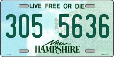 NH license plate 3055636