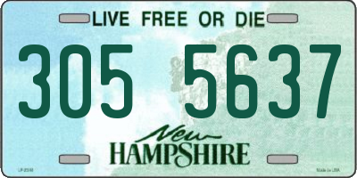 NH license plate 3055637