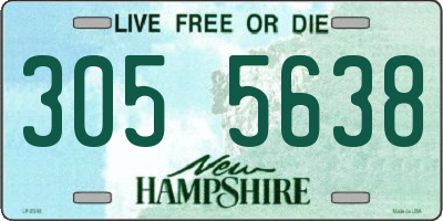 NH license plate 3055638