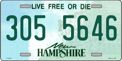 NH license plate 3055646