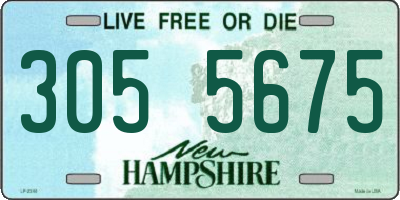 NH license plate 3055675