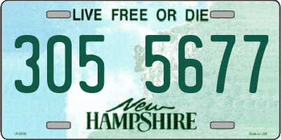 NH license plate 3055677