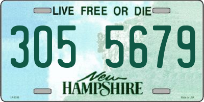 NH license plate 3055679