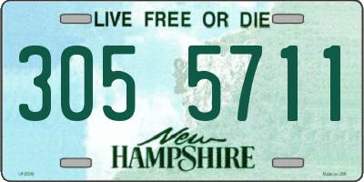 NH license plate 3055711