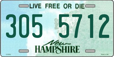 NH license plate 3055712