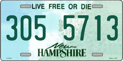 NH license plate 3055713