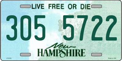 NH license plate 3055722
