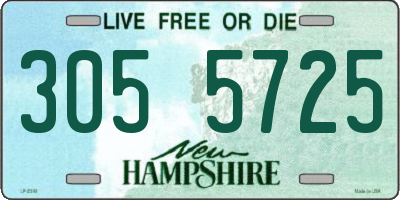 NH license plate 3055725