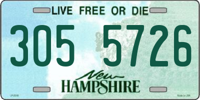 NH license plate 3055726