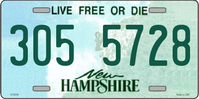 NH license plate 3055728