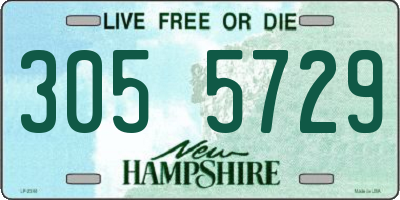 NH license plate 3055729