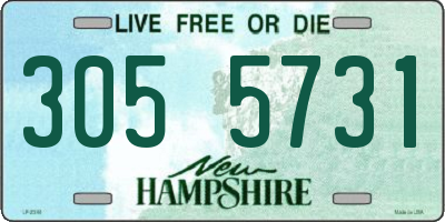 NH license plate 3055731