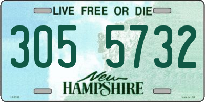 NH license plate 3055732